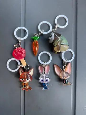 주토피아 메지루시 액세서리 전 6종 컴플리트 2