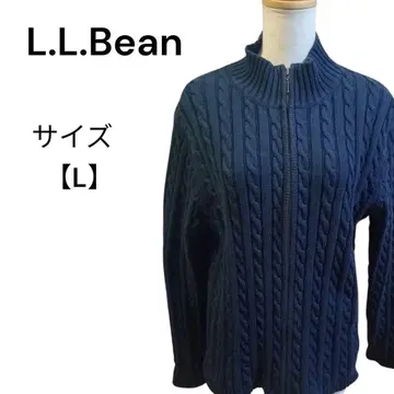 엘엘빈 드라이버 니트 케이블 짜임 L.L.Bean 사이즈 L