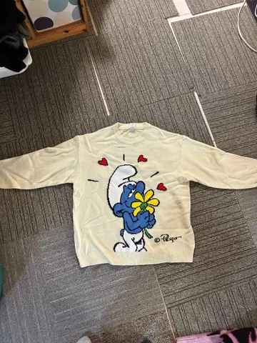 THE SMURFS 스머프 니트 스웨터 L