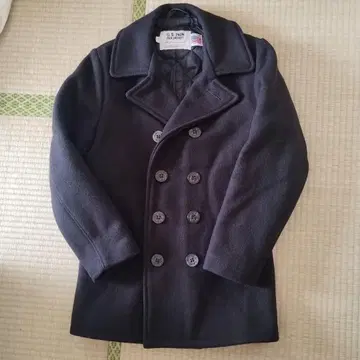 SCHOTT 더블 브레스트 피 코트