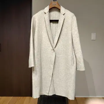 유니클로 라이트 그레이 롱 코트 M 사이즈