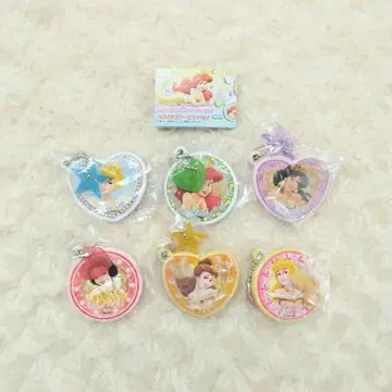 디즈니 프린세스 슬라이드 거울 마스코트 2종 전 6종 컴플리트