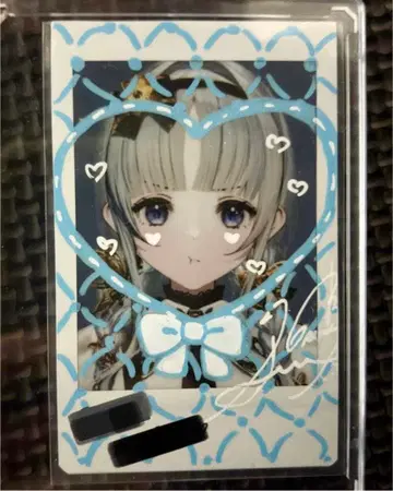 희귀한 깃털 사인 포함 폴라로이드