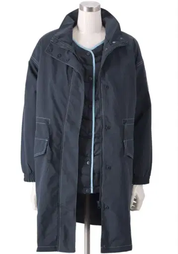 컬러 스티치 코트 & 충전솜 퀼팅 자켓 2종 세트