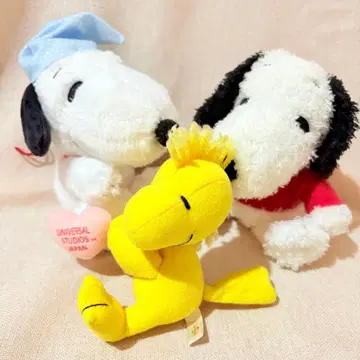 스누피 봉제 인형 키링 스트랩 묶음 판매