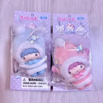 산리오 치비토모 리틀트윈스타 키키라라 눈의 요정 마스코트