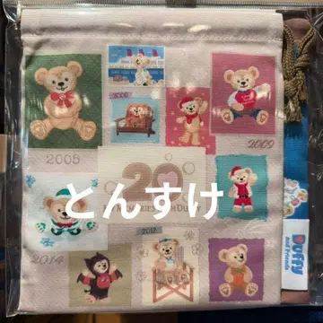 택 포함 새상품 파우치 세트 더피 20주년 디즈니씨