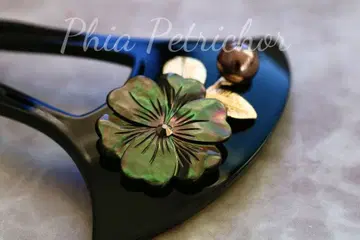 머리 장식 헤어콤 바치형 펄 비녀