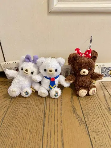 디즈니 유니베어시티 봉제 인형 3체 세트