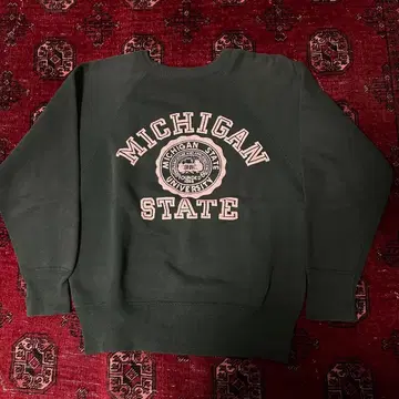 60s 챔피온 스웨트 셔츠 그린 바디 M 표기 빈티지