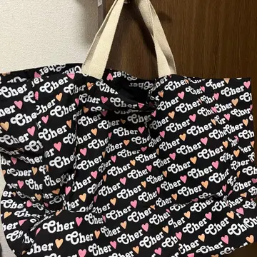 새상품 Cher 로고 토트 특대형 백