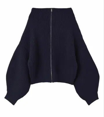 미사용 새상품 와이드 보틀넥 집업 니트 풀오버