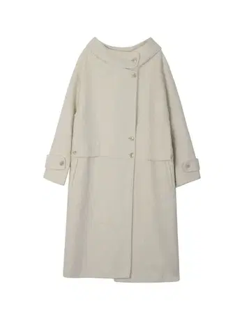 후드 가운 롱 코트