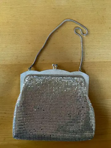 실버 비즈 장식 파티 백