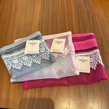 [ 미사용 새상품 ] 긴자와 레이스 파우치 3세트