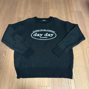 DAYDAYseoul 니트 블랙 원포인트