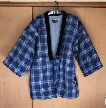 미야타 직물 한텐 격자 무늬