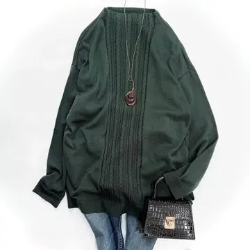 새상품급 Leilian 레리안 케이블 짜임 니트 풀오버 9 최근