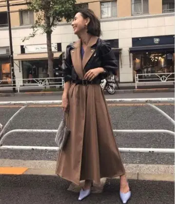 AMERI 아메리 라이더스 도킹 코트 롱 코트