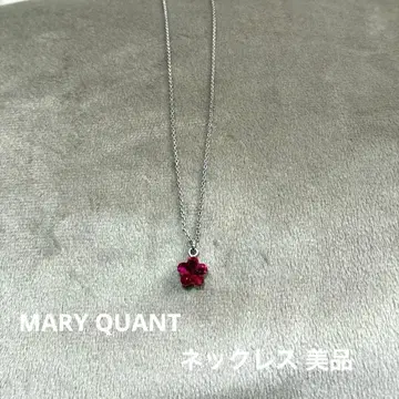 MARY QUANT 꽃 모티브 목걸이
