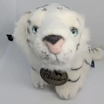 오로라 클래식 화이트 타이거 봉제 인형