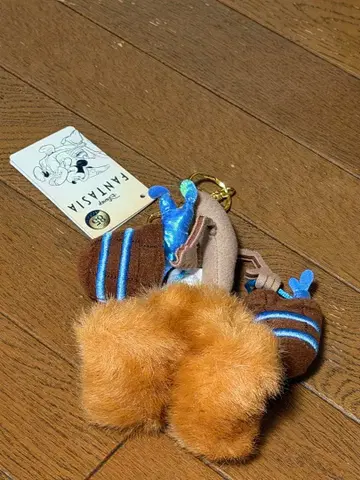디즈니 스토어 빗자루 봉제 인형 키홀더 키체인 판타지아