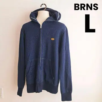 [ 새상품급 ] BRNS 반스 아웃피터스 인디고 집업 후디