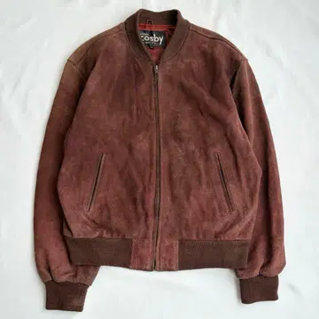 [90s] 코스비 스웨이드 가죽 자켓 블루종