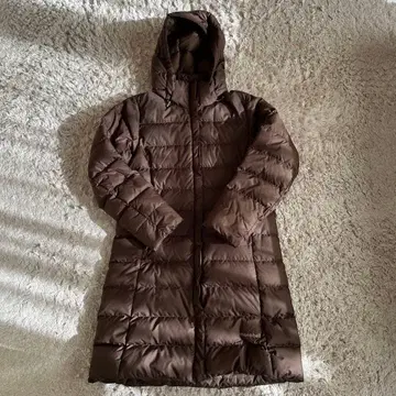 mont-bell 후드 부착 롱 다운 코트 EX800