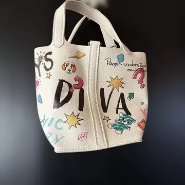 컬러풀한 그래픽 숄더백 비닐 새상품