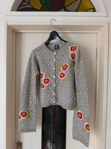 KEITA MARUYAMA 꽃 자수 가디건 하자품 레어 1990년대