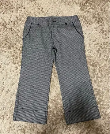 CAT in the closet 하운드투스 크롭 팬츠