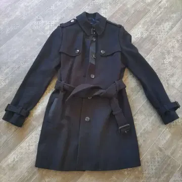 TOMMY HILFIGER 네이비 트렌치코트 XS