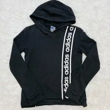 아디다스 풀오버 후드티 후드 코튼 긴팔 블랙