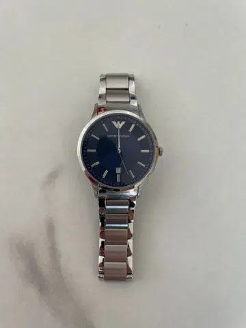 엠포리오 아르마니 다이얼 네이비 남성용 손목시계