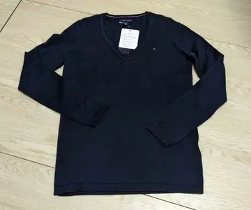 타미힐피거 네이비 V넥 스웨터 XS