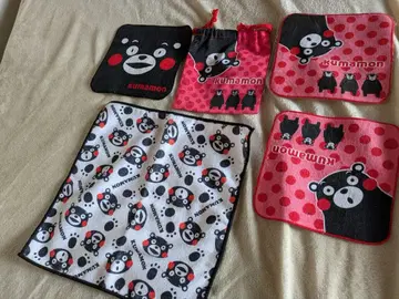 쿠마몬 미니 타월 복조리 극세사 크로스 세트 5개 묶음 판매