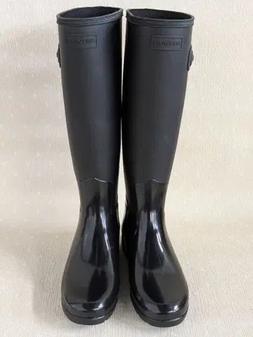 새상품급 [ Hunter ] 블랙 롱 부츠 23cm