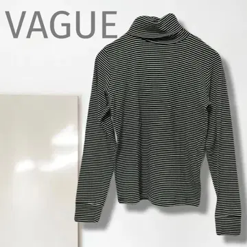 n [바그] 스웨터 / 새상품급 일본제 고급 니트 터틀넥 보더 무늬