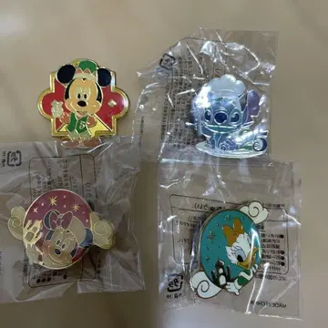 디즈니 캐릭터 핀 배지 세트