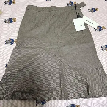 pierre cardin 체크 무늬 타이트 스커트 사이즈 13