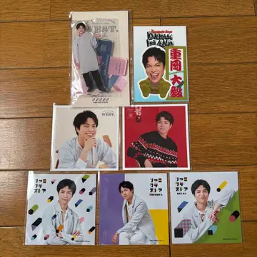 WEST. 시게오카 다이키 아크릴 스탠드 카미가타 스티커 정사각형 사진