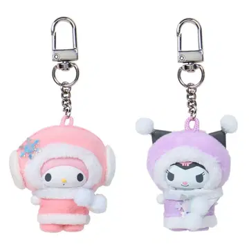산리오 치비토모 시크릿 키링 마이멜로디 쿠로미 2개 세트