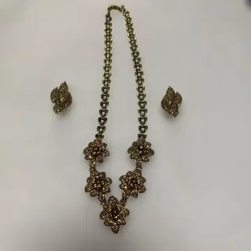 빈티지 수입 목걸이 귀찌 빅 사이즈 골드