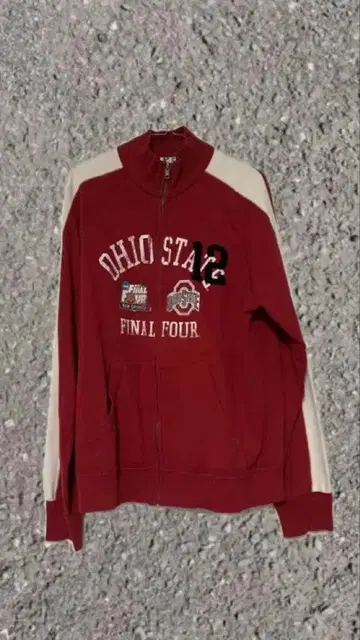 BLUE 84 빨간색 풀 지퍼 자켓 L 사이즈