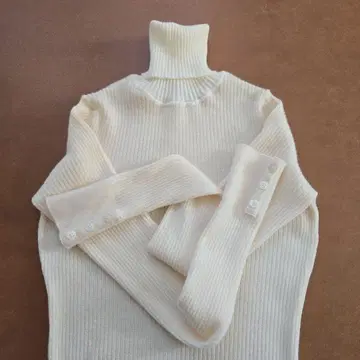 [ 새상품급 ] 맥레거 M 리브 터틀넥 스웨터 옷깃 면 소재 울
