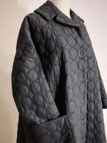 미나 페르호넨 퀼팅 코트 탬버린 블랙 36