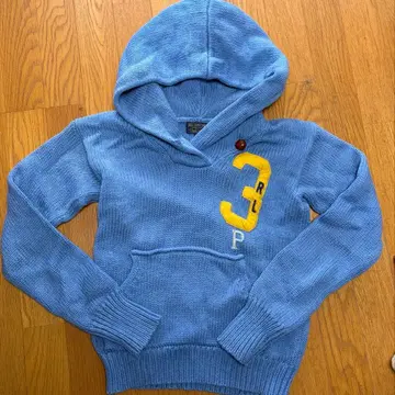 폴로 니트 후드 후드티