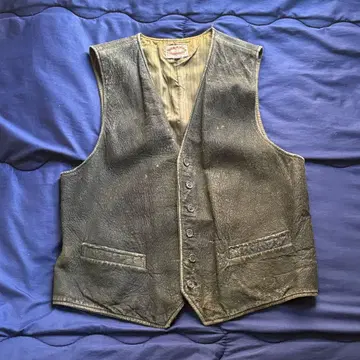 바나나리퍼블릭 80s 가죽 베스트