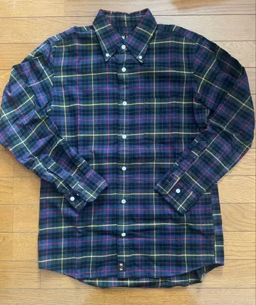 VANJAC 고든 체크 버튼 다운 플란넬 셔츠 M